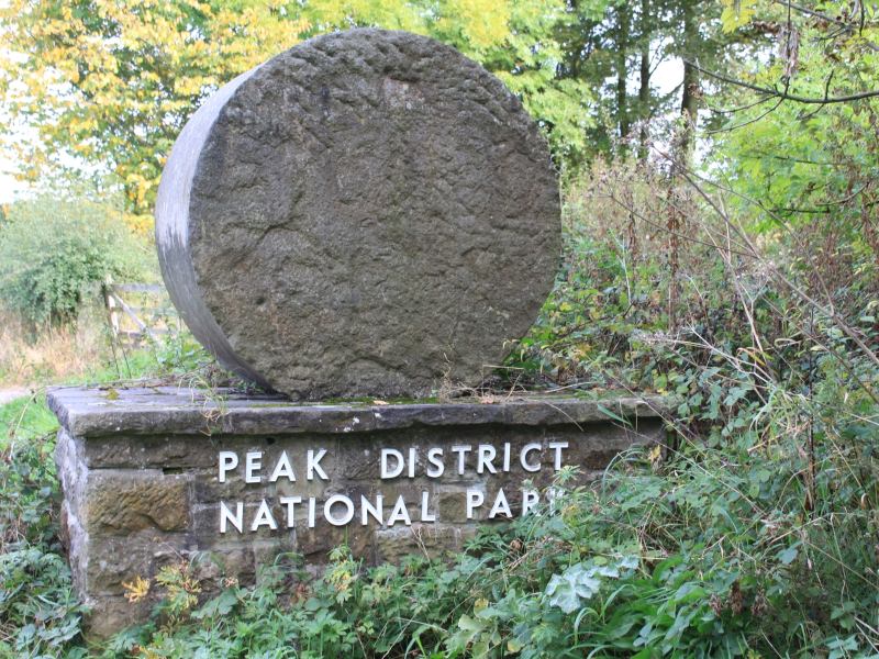 Peak Sign at Rowsley